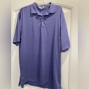 Peter Millar Summer Polo O’Neal motocross purple stripes size XL